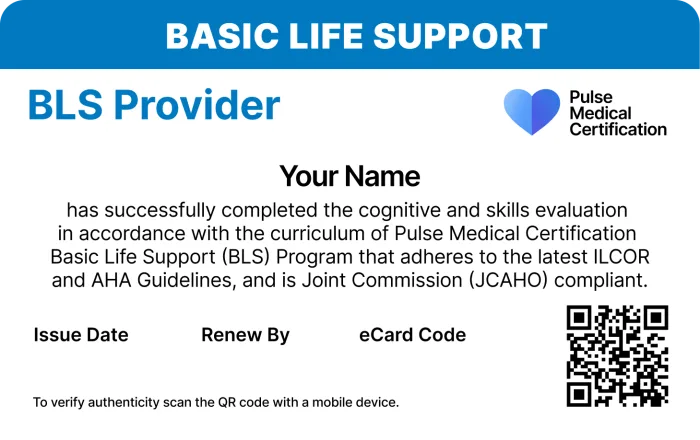 BLS Provider Card