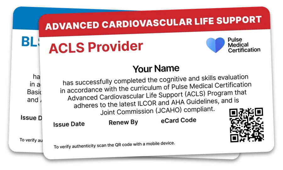ACLS and BLS provider cards