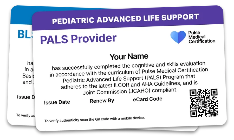 PALS and BLS provider cards