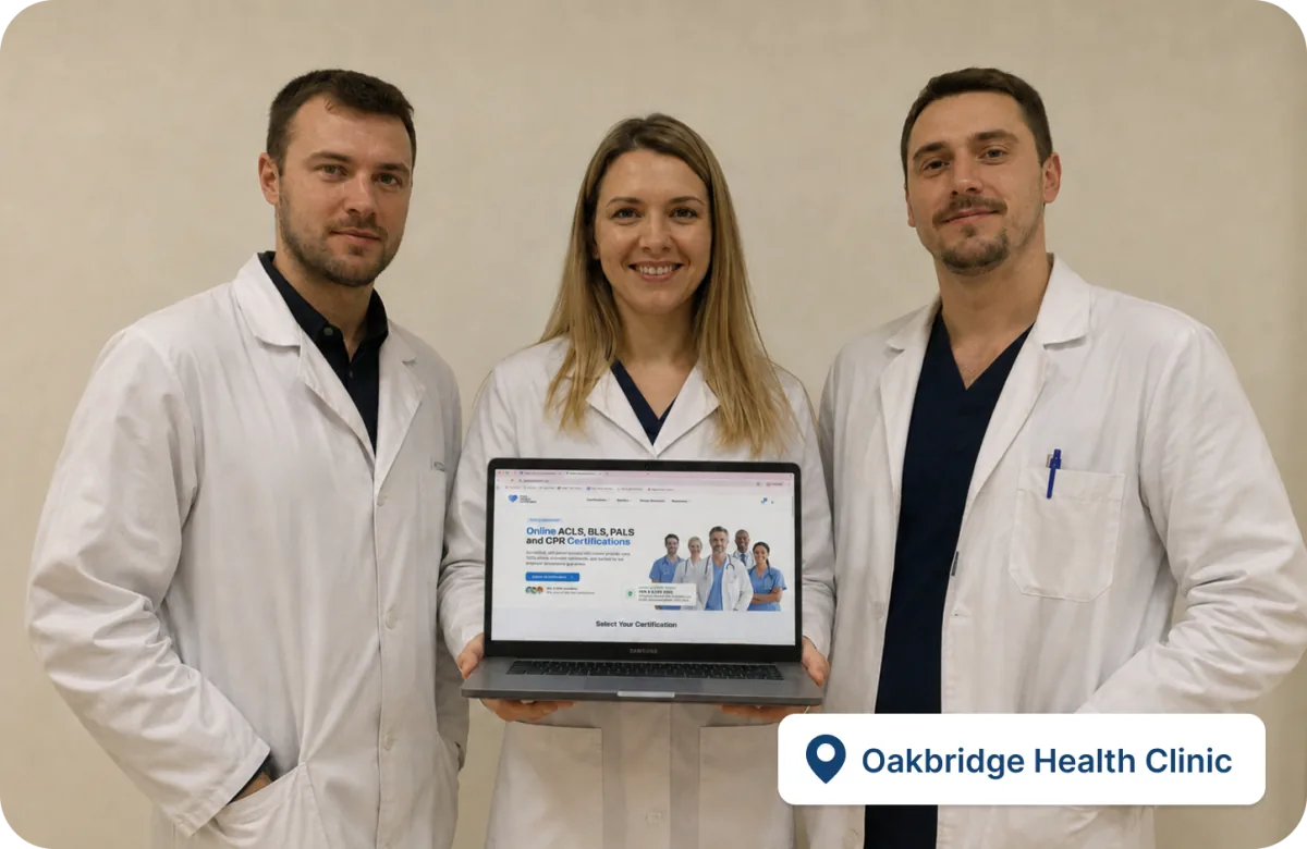 Oakbridge Health Clinic team after completing group certification training