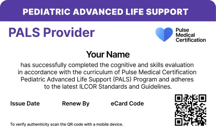 PALS Provider Card